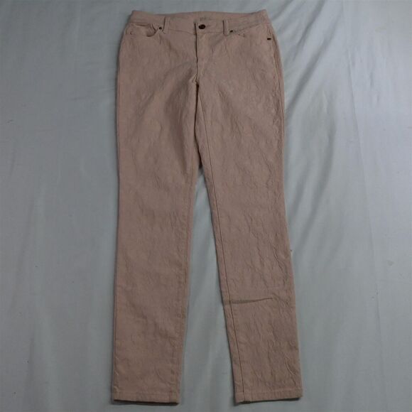 Jegging by Chico's 00 / 2 Pink‎ Textured Stretch Denim Womens Jeans - Picture 1 of 9
